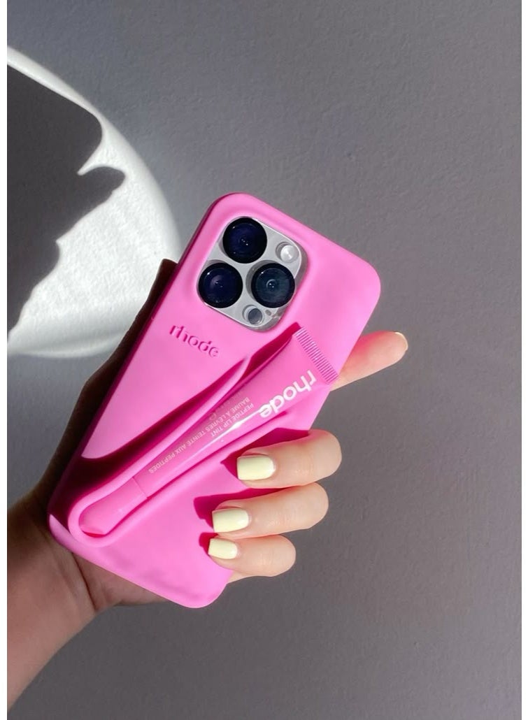 Rhode iPhone 16 Pro Max Case with Lip Gloss ,Mobile phone case Lipstick Set(Shortcake), Shockproof, scratch-resistant, portable, Rhode Applicable to iPhone 16 Pro Max - Image 4